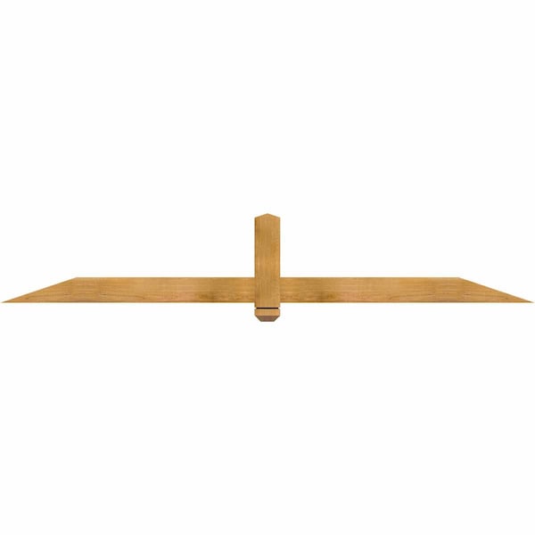 Ekena Millwork Eugene Rough Sawn Timber Gable Bracket, Western Red Cedar, 84"W x 14"H x 2"D x 4"F, 4/12 Pitch GBW084X14X0204EUG00RWR - main